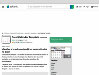 excel-calendar-template.softonic.com.br screenshot