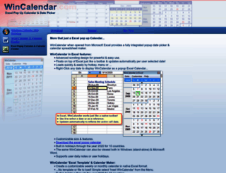 excel-calendar.com screenshot