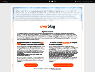 excel-competence.over-blog.com screenshot