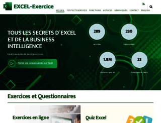 excel-exercice.com screenshot