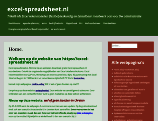 excel-spreadsheet.nl screenshot