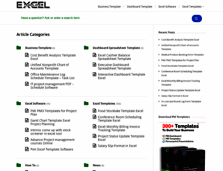 excel-template.com screenshot