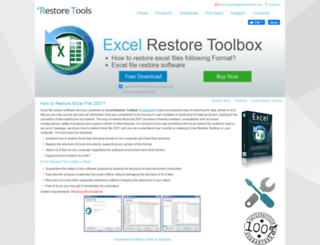 excel.restoretools.com screenshot