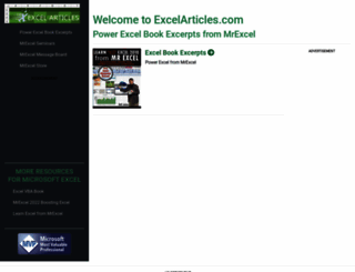 excelarticles.com screenshot
