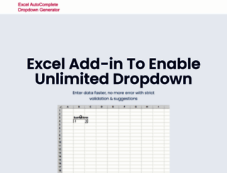 excelautocomplete.com screenshot