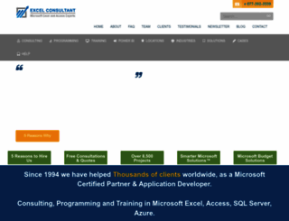 excelconsultant.net screenshot