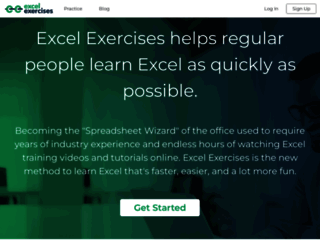 excelexercises.com screenshot