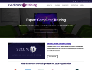 excellence-it-training.co.uk screenshot