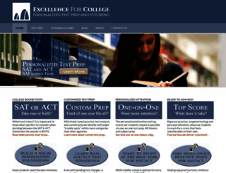 excellenceforcollege.com screenshot