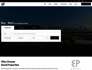 excelproperties.ae screenshot