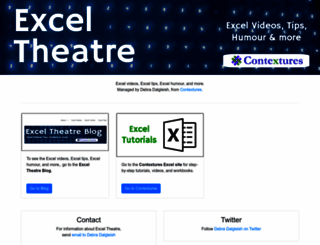 exceltheatre.com screenshot