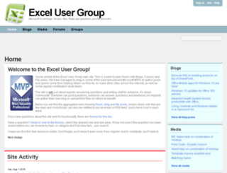 excelusergroup.org screenshot