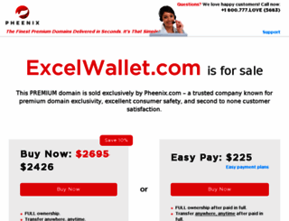 excelwallet.com screenshot