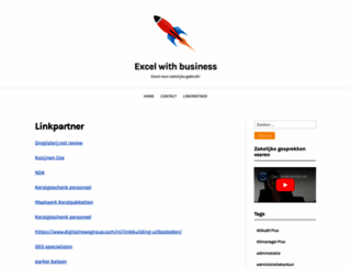 excelwithbusiness.nl screenshot