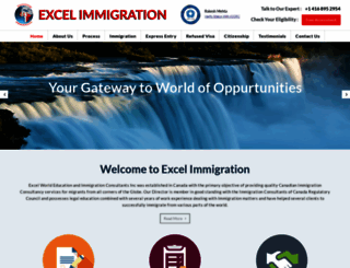 excelworldimmigration.com screenshot
