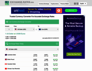 exchange-rates.org screenshot