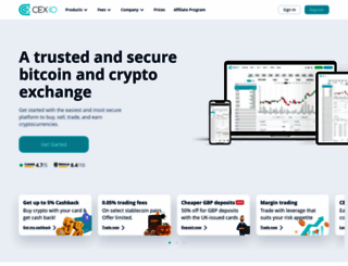 exchange.cex.io screenshot