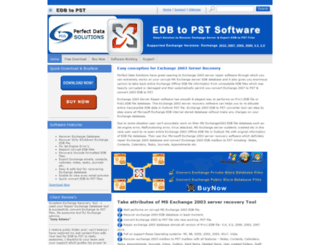 exchange2003serverrecovery.edbtopstsoftware.com screenshot