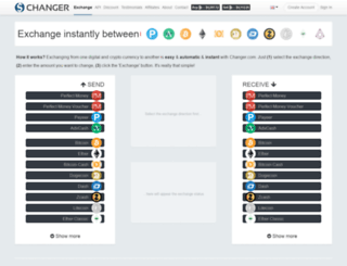 exchanger.com screenshot
