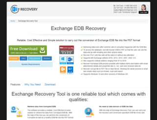 exchangerecoverytoolbox.exchangerecoverytool.org screenshot