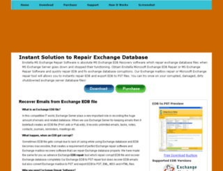 exchangerepairsoftware.com screenshot