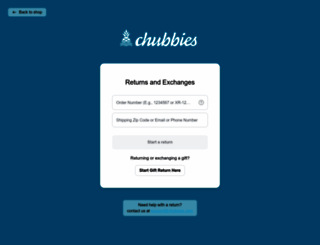 exchanges.chubbiesshorts.com screenshot