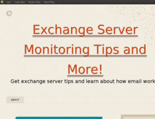 exchangeserverlowdown.blog.com screenshot
