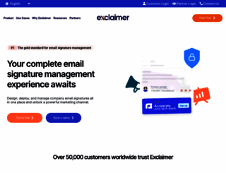 exclaimer.co.za screenshot