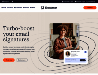 exclaimer.com.au screenshot
