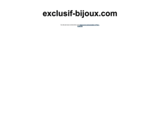 exclusif-bijoux.com screenshot