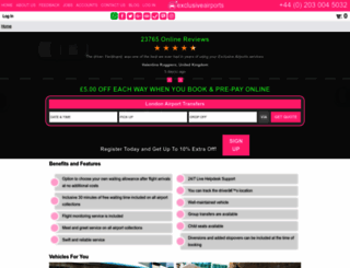 exclusiveairports.com screenshot