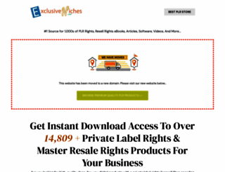 exclusiveniche.com screenshot