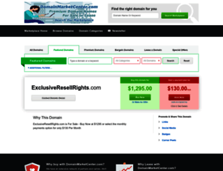 exclusiveresellrights.com screenshot
