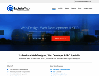 exclusiveweb.co.uk screenshot