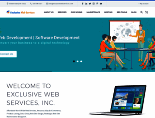 exclusivewebservices.com screenshot
