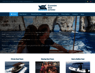 excursionboatsorrento.com screenshot