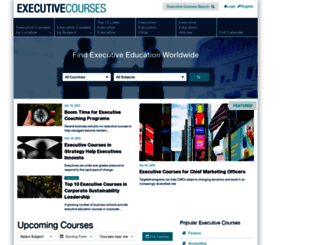 executivecourses.com screenshot