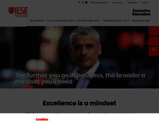 executiveeducation.iese.edu screenshot