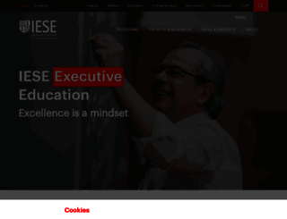 executiveeducation.iese.edu screenshot