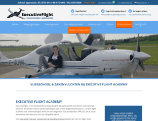 executiveflight.nl screenshot