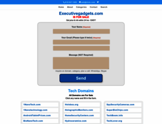executivegadgets.com screenshot