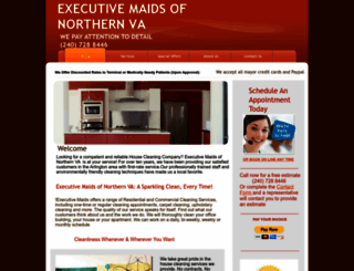 executivemaidsva.com screenshot