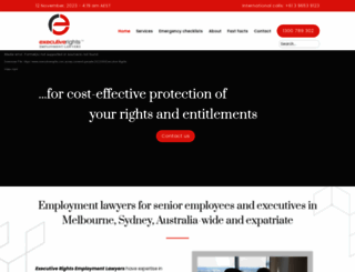executiverights.com.au screenshot