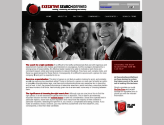 executivesearchdefined.com screenshot