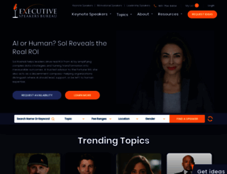 executivespeakers.com screenshot