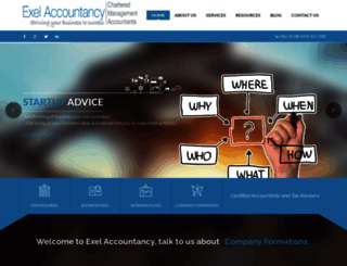 exelaccountancy.co.uk screenshot
