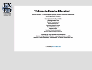 exerciseeducation.com screenshot