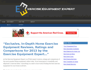 exerciseequipmentexpert.com screenshot