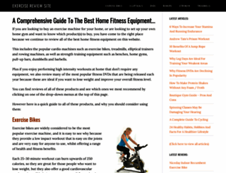 exercisereviewsite.com screenshot