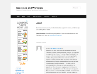 exercisesandworkouts.com screenshot